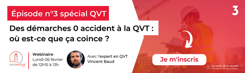 bannière Des démarches 0 accident à la QVT: où est-ce que ça coince ?