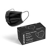 Drivecase _ Masque de protection respiratoire Masque jetable noir chirurgical - EN14683 type 2R