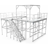 Escaliers, plateformes et garde-corps / Solutions modèles Plate-forme de montage en forme de U
